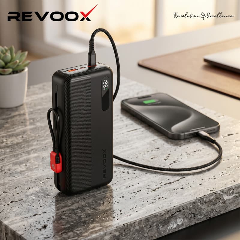بطارية خارجية ريفووكس ريفوسبارك 22.5 واط 20000 مللي أمبير RPB-P203