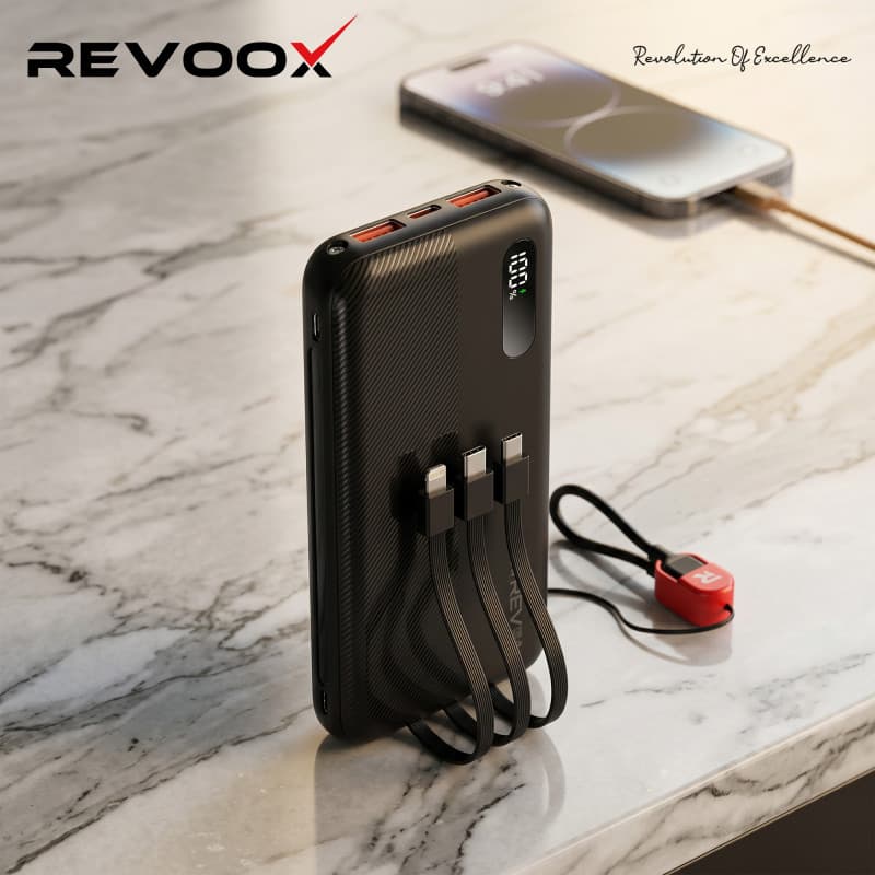 بطارية خارجية ريفووكس ريفوسبارك 22.5 واط 10000 مللي أمبير RPB-P102