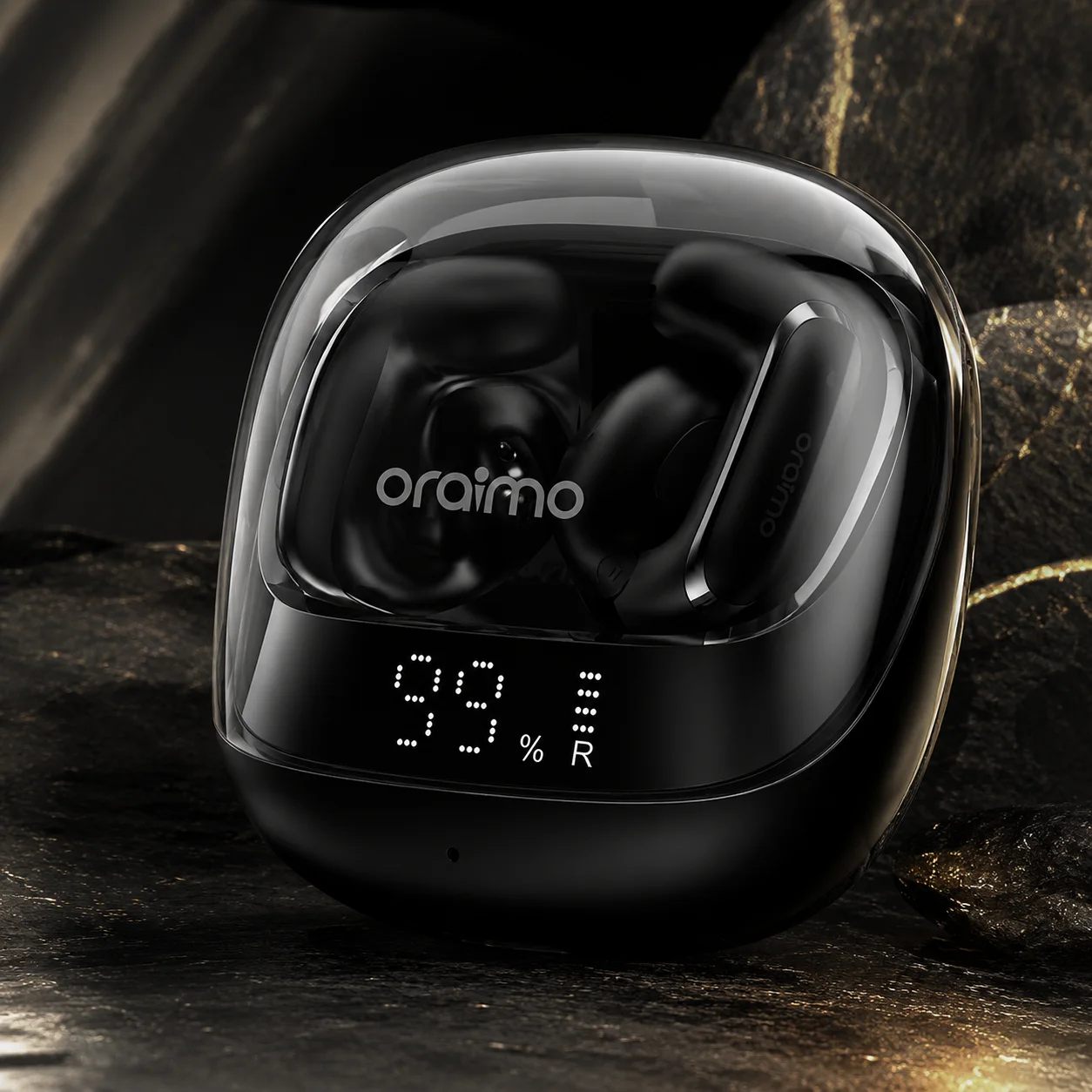 Oraimo OpenSnap N2 — Écouteurs Sans Fil Open-Ear, Bluetooth 6.0, AI ENC, Volume Adaptatif, Noir ORAIMO — MRTECH Maroc