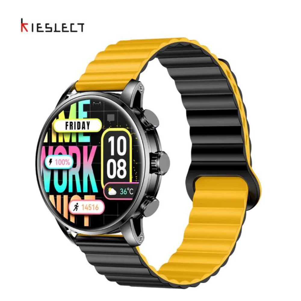 Kieslect Kr2 — Montre Connectée AMOLED 1.43" Appels Bluetooth, 2 Bracelets, 100+ Sports, IP68 kieslect — MRTECH Maroc