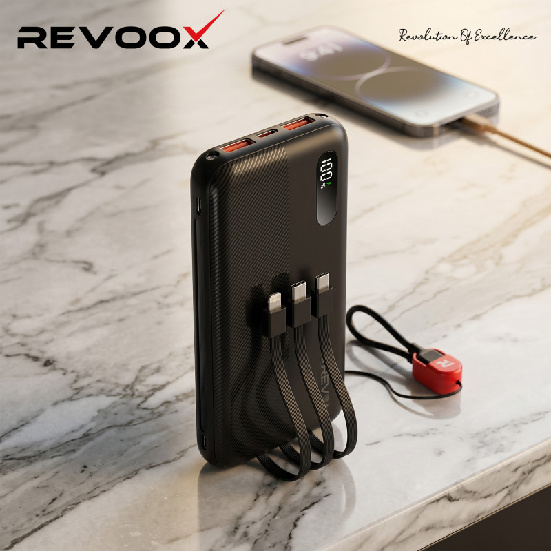 Revoox Power Bank RevoSpark 22,5W 10000mAh RPB-P102 Revoox — MRTECH Maroc