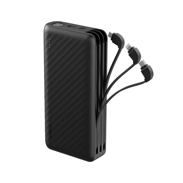 Oraimo Traveler Link 27 – Batterie Externe 27000mAh 12W avec 3 Câbles Intégrés ORAIMO — MRTECH Maroc